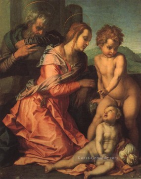 Heilige Familie Renaissance Manierismus Andrea del Sarto Ölgemälde